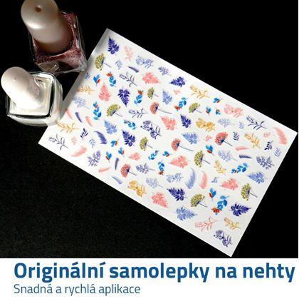 Zdobící samolepky na nehty - lístky