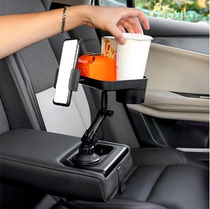 Cestovní stolek do auta s držákem