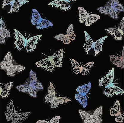 Holografické samolepky motýlci 