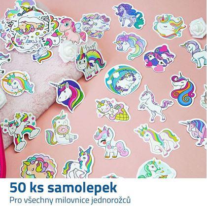 -Samolepky jednorožci 50 ks