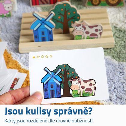 Obrázek z Dřevěná prostorová skládačka - farma