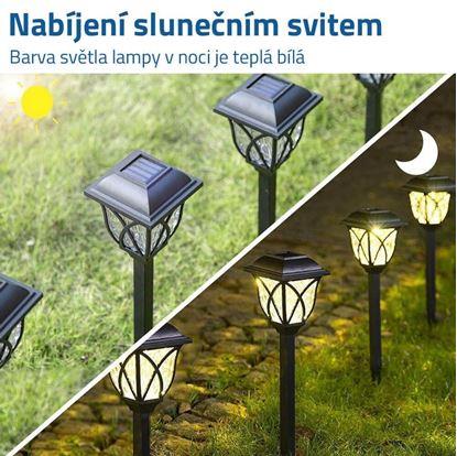 2 ks LED solární lampa