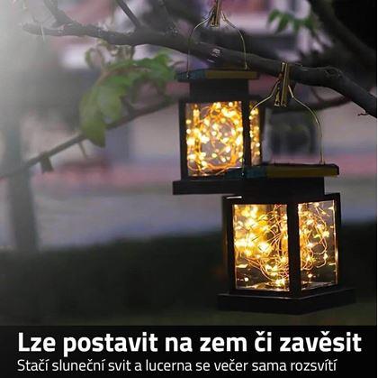 Obrázek z Závěsná LED solární lucerna