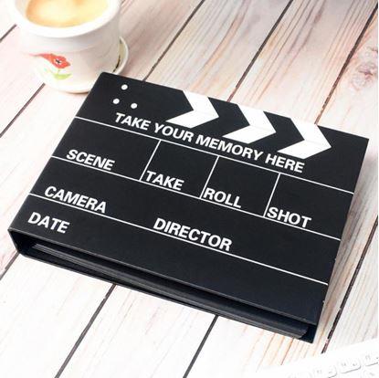 Obrázek Zážitkový deník/fotoalbum filmová klapka + kreativní sada samolepek