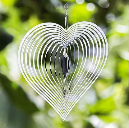 Obrázek Zahradní dekorace - větrné srdíčko