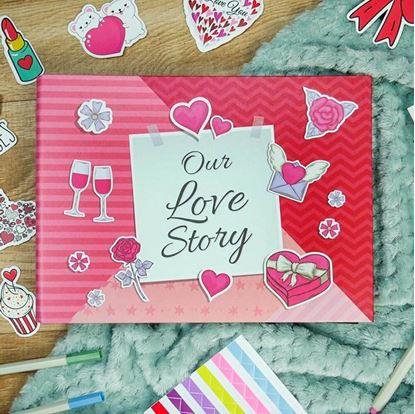 Obrázek Zážitkový deník/fotoalbum pro páry + kreativní sada samolepek